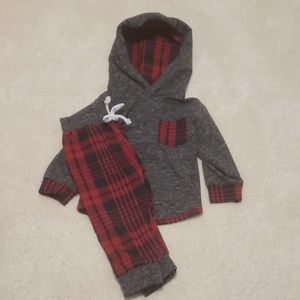 2 piece Buffalo check outfit